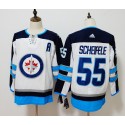 Winnipeg Jets #55 Mark Scheifele White Stitched Adidas Jersey