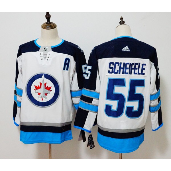 Winnipeg Jets #55 Mark Scheifele White Stitched Adidas Jersey
