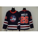 Winnipeg Jets #26 Blake Wheeler Navy Stitched Jersey