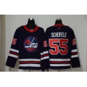 Winnipeg Jets #55 Mark Scheifele Navy Stitched Jersey
