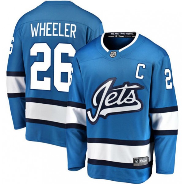 Winnipeg Jets #26 Blake Wheeler Blue Stitched Jersey