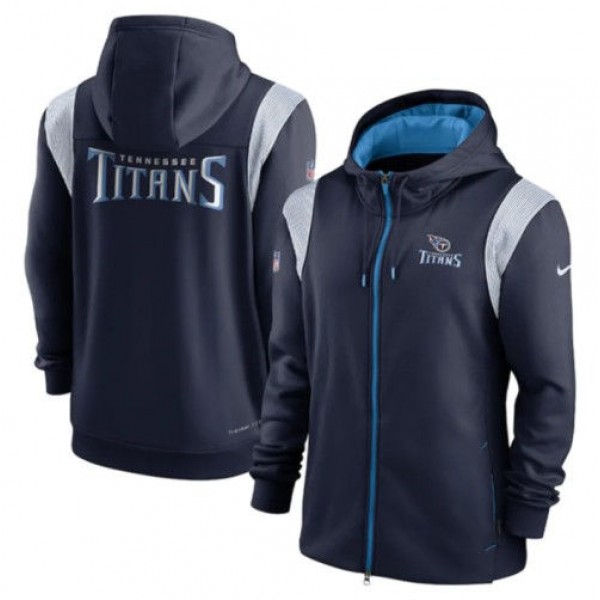 Tennessee Titans Navy Zipper Hoodie