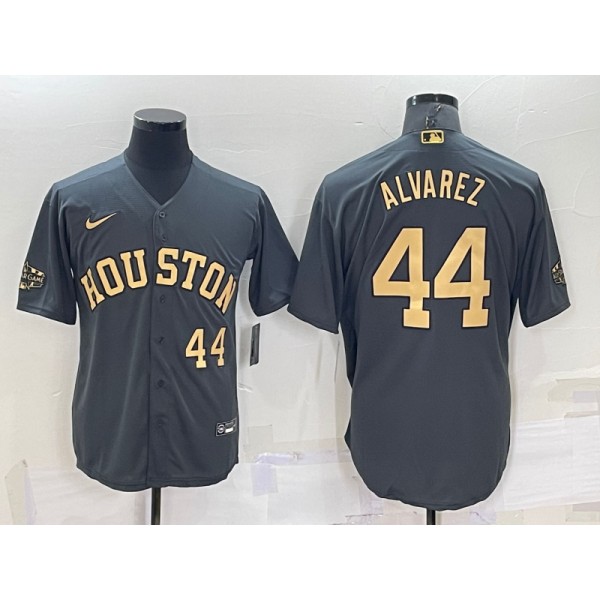 Houston Astros #44 Yordan Alvarez 2022 All-Star Charcoal Cool Base Stitched Jersey