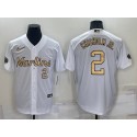 Miami Marlins #2 Jazz Chisholm Jr. 2022 All-Star White Cool Base Stitched Jersey