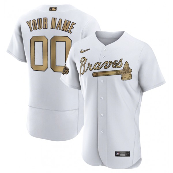 Atlanta Braves Active Player Custom 2022 All-Star White Flex Base Stitched Jersey
