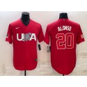 USA #20 Pete Alonso 2023 Red World Classic Stitched Jersey