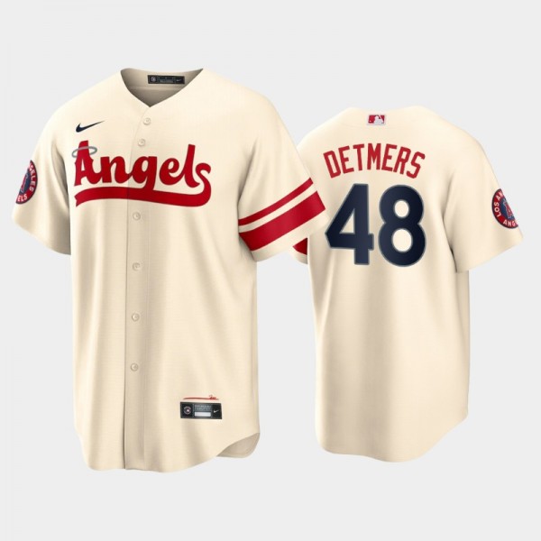 Los Angeles Angels #48 Reid Detmers 2022 Cream City Connect Cool Base Stitched Jersey
