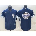 Kansas City Royals Navy Team Big Logo City Connect Cool Base Stitched Jersey