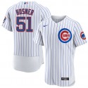 Chicago Cubs #51 Eric Hosmer White Flex Base Stitched Jersey