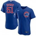 Chicago Cubs #51 Eric Hosmer Royal Flex Base Stitched Jersey