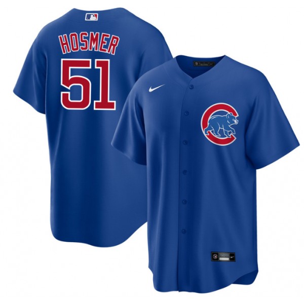Chicago Cubs #51 Eric Hosmer Royal Cool Base Stitched Jersey