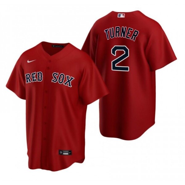 Boston Red Sox #2 Justin Turner Red Cool Base Stitched Jersey