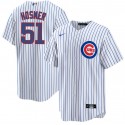Chicago Cubs #51 Eric Hosmer White Cool Base Stitched Jersey