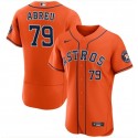 Houston Astros #79 José Abreu Orange Flex Base Stitched Jersey