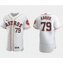 Houston Astros #79 José Abreu White Flex Base Stitched Jersey