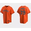 Houston Astros #79 José Abreu Orange Cool Base Stitched Jersey