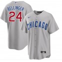 Chicago Cubs #24 Cody Bellinger Grey Cool Base Stitched Jersey