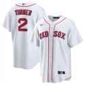 Boston Red Sox #2 Justin Turner White Cool Base Stitched Jersey