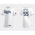 Tampa Bay Rays #55 Luke Raley White Flex Base Stitched Jersey