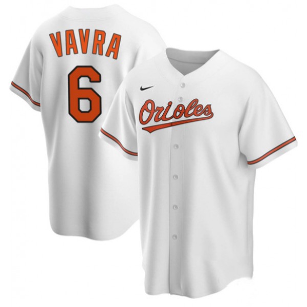 Baltimore Orioles #6 Terrin Vavra White Cool Base Stitched Jersey