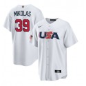 USA #39 Miles Mikolas 2023 White World Classic Stitched Jersey