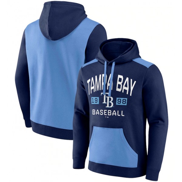 Tampa Bay Rays Navy Light BlueChip In Pullover Hoodie