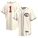 Chicago Cubs #1 Nick Madrigal 2022 Cream Field Of Dreams Cool Base Stitched Jersey