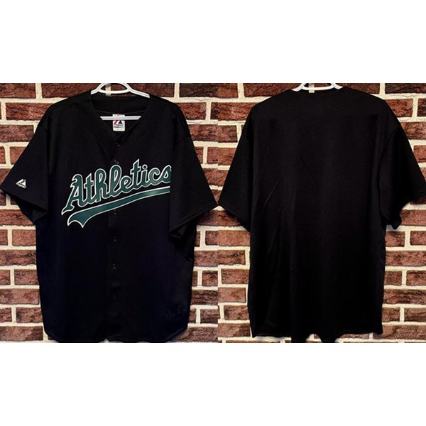 Oakland Athletics Blank Black Stitched Jersey