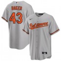 Baltimore Orioles #43 Bryan Baker Gray Cool Base Stitched Jersey