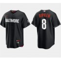 Baltimore Orioles #8 Cal Ripken Jr. Black 2023 City Connect Cool Base Stitched Jersey