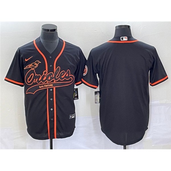 Baltimore Orioles Blank Black Cool Base Stitched Jersey