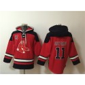 Boston Red Sox #11 Rafael Devers Ageless Must-Have Lace-Up Pullover Hoodie