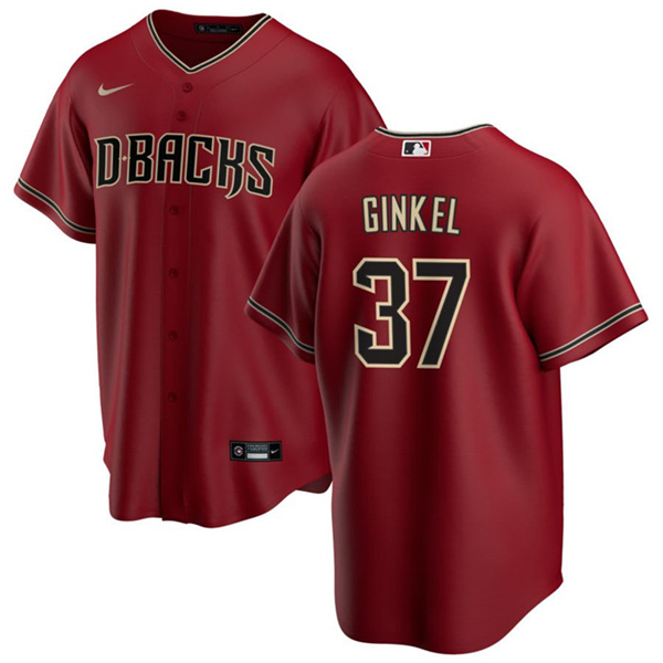 Arizona Diamondbacks #37 Kevin Ginkel Red Cool Base Stitched Jersey