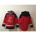 Boston Red Sox Blank Ageless Must-Have Lace-Up Pullover Hoodie