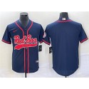 Boston Red Sox Blank Navy Cool Base Stitched Jersey