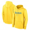 Boston Red Sox Gold City Connect Pregame Performance Pullover Hoodie