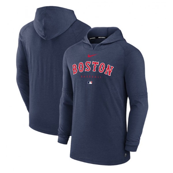 Boston Red Sox Navy Dri-FIT Early Work Pullover Hoodie