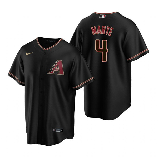 Arizona Diamondbacks #4 Ketel Marte Black Cool Base Stitched Jersey