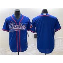 Chicago Cubs Blank Royal Cool Base Stitched Jersey