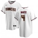 Arizona Diamondbacks #4 Ketel Marte White Cool Base Stitched Jersey