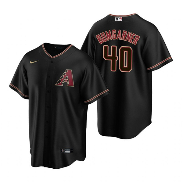 Arizona Diamondbacks #40 Madison Bumgarner Black Cool Base Stitched Jersey