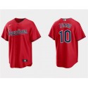 Cleveland Guardians #10 Mike Zunino Red Cool Base Stitched Jersey