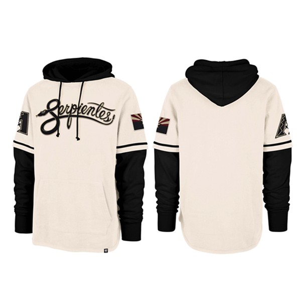 Arizona Diamondbacks Cream Pullover Hoodie