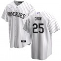 Colorado Rockies #25 C.J. Cron White Stitched Jersey