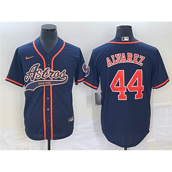 Houston Astros #44 Yordan Alvarez Navy Cool Base Stitched Jersey