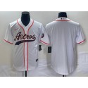 Houston Astros Blank White Cool Base Stitched Jersey