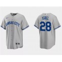 Kansas City Royals #28 Kyle Isbel Gray Cool Base Stitched Jersey