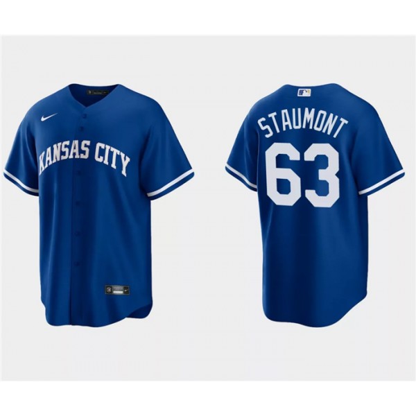 Kansas City Royals #63 Josh Staumont Royal Cool Base Stitched Jersey