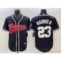Atlanta Braves #23 Michael Harris II Black Cool Base Stitched Jersey