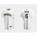 Milwaukee Brewers #6 Owen Miller White Cool Base Stitched Jersey